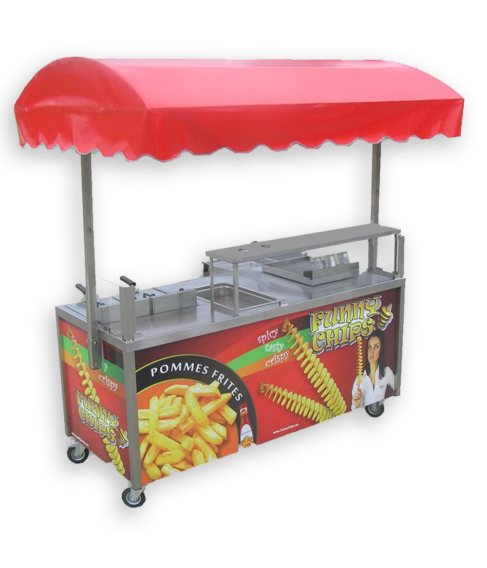 Street Food Wagen - Wagen für Crazy Chips Pommes Nuggets